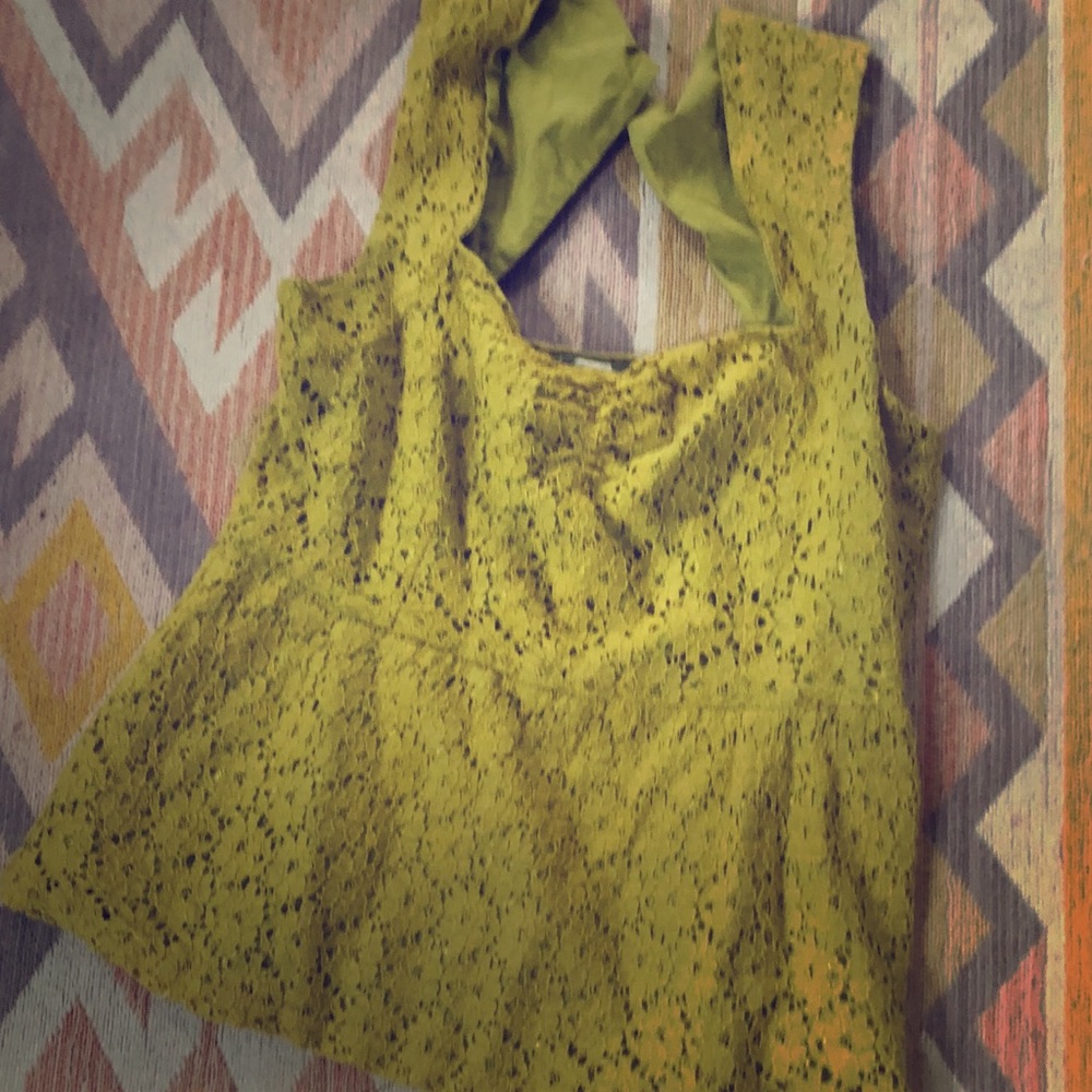 Chartreuse party top